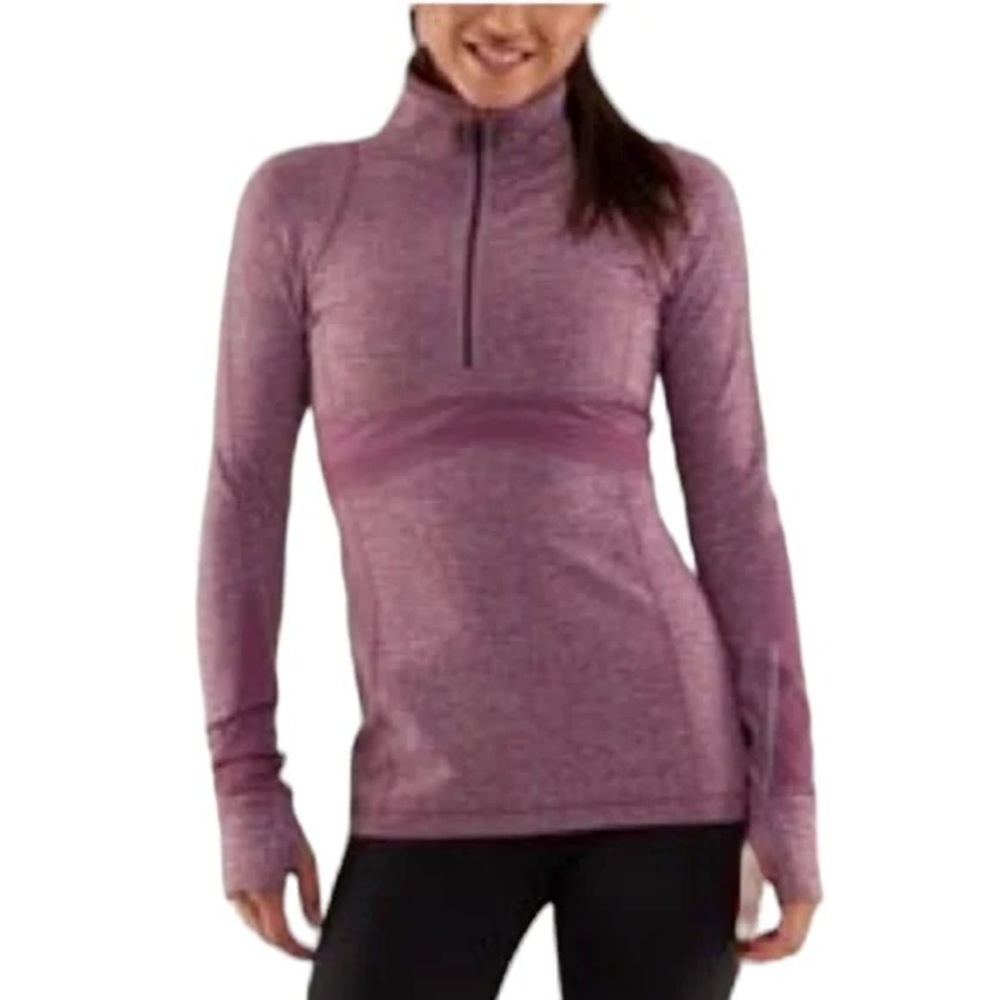 lululemon athletica Heathered Purple Long Sleeve Top